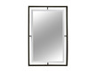 Lustro w stalowej oprawie LW6853 100x120 cm - czarny