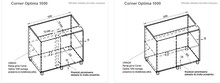 Kosze Cargo Cargo do szafki narożnej Corner Optima Lewe MAXIMA SILVA 100 cm - Rejs