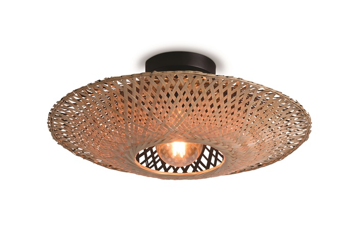 Lampa bambusowa sufitowa KALIMANTAN 60x15 - naturalny