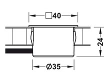 Oświetlenie Led Loox Häfele Podwójne gniazdo USB LOOX ESC 2001 modułowe - biały mat / 12 V - Häfele