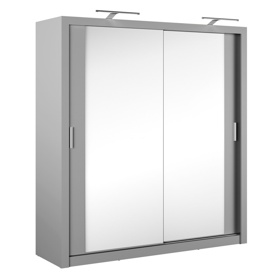 Szafa przesuwna 2-drzwiowa IDEA ID-16 - szary
