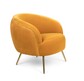 Fotel lounge SO CURVEY - musztardowy