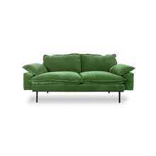 Sofa 2-osobowa RETRO - royal velvet zielony