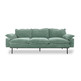 Sofa 4-osobowa RETRO - velvet miętowy