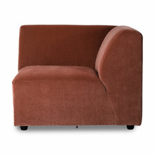 Sofa JAX: prawy narożnik - royal velvet magnolia