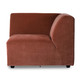 Sofa JAX: element prawy - royal velvet magnolia