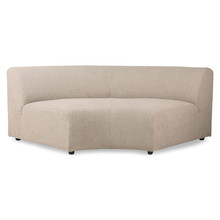 Sofa JAX: element okrągły - boucle taupe