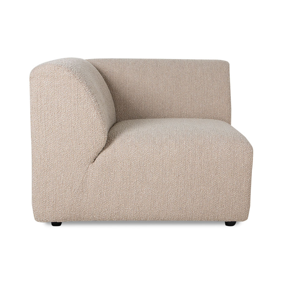 Sofa JAX: element lewy - boucle taupe