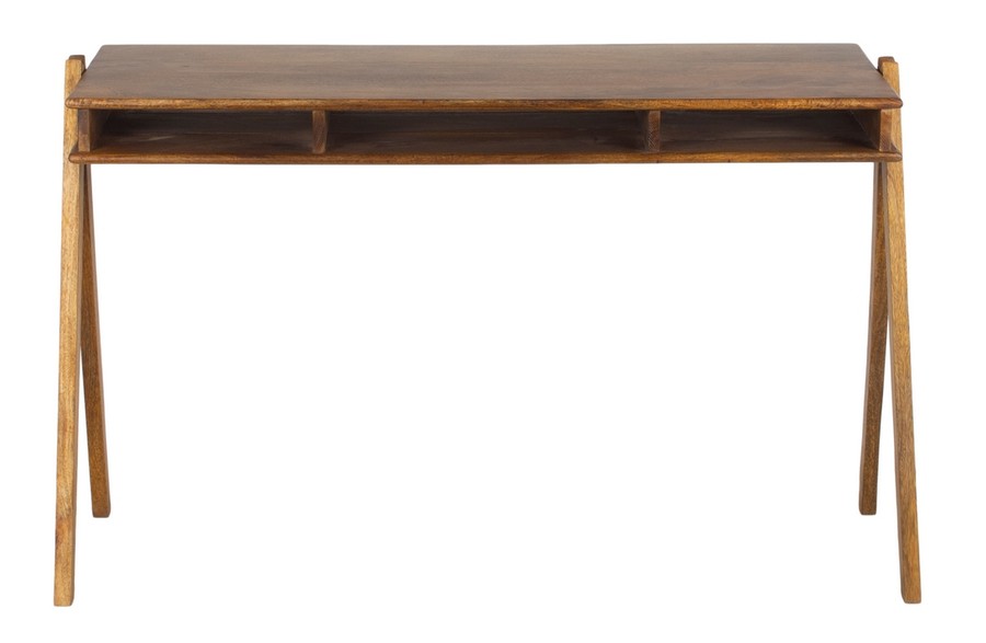 Biurko drewniane COMPARTMENT - naturalny