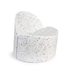 Fotel BLOOM biały/terrazzo