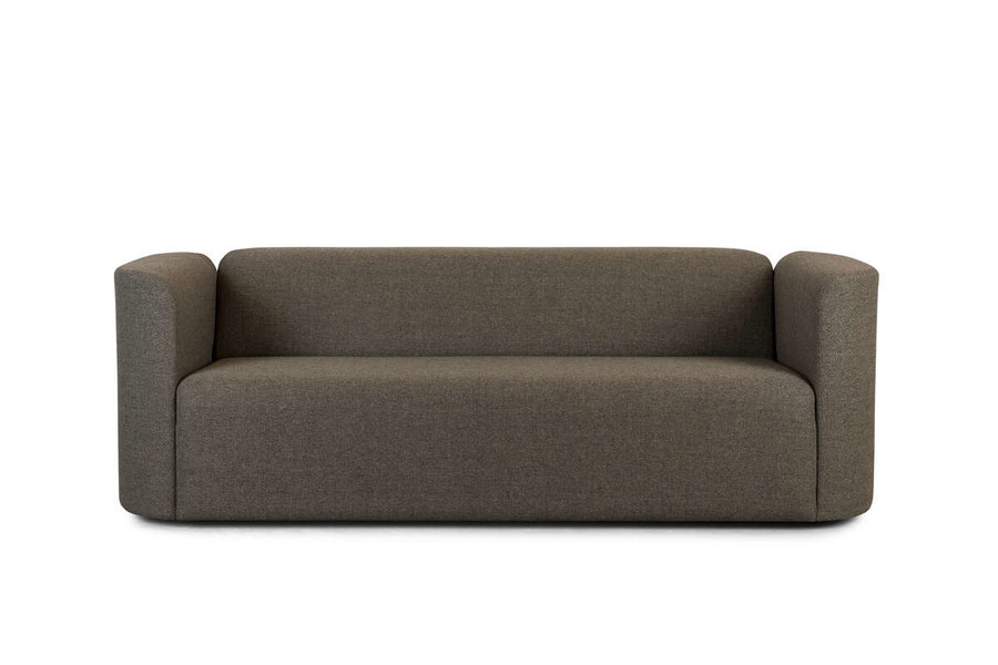 Sofa SLICE 3 osobowa brązowa