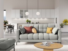 Sofa 2-osobowa MAMAIA - czarne nogi
