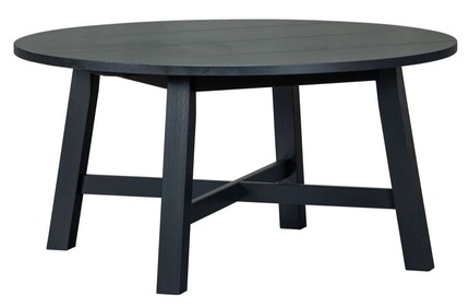 Stół okrągły drewniany BENSON 150 cm - czarny