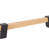 Uchwyt Z324 - drewno, czarny metal / rozstaw 160 mm - Schwinn