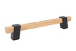 Uchwyt Z324 - drewno, czarny metal / rozstaw 160 mm