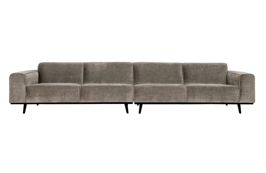 Sofa 4-osobowa STATEMENT XL RIB - gliniany