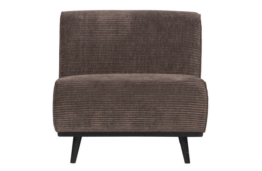 Element 1-osobowy STATEMENT RIB taupe - chłodny brązowy