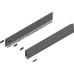 MERIVOBOX boki wysokość M (91 mm), dł.=600 mm, lewy/prawy, antracyt mat