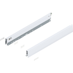 MERIVOBOX boki wysokość N (68.5 mm), dł.=550 mm, lewy/prawy, jedwabiście biały mat