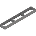 ZC7S650RS1AMBIA-LINE Ramki do MERIVOBOX szuflady standardowejstaldł.: 650 mmSzerokość: 100 mmwysokość: 51.05 mmKolor / Powierzchnia: szary indium matKolor...