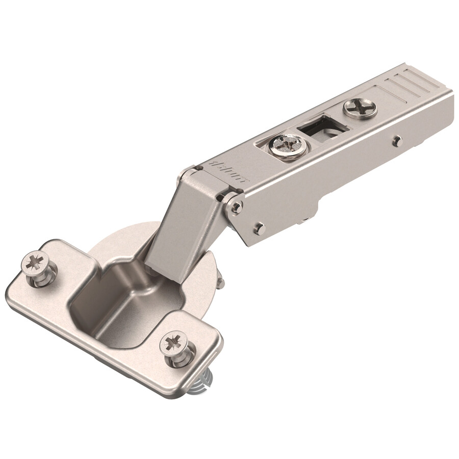 CLIP top zawias standard. 120°, Drzwi nakładane, bez sprężyny, puszka: EXPANDO+niklowany*P/U: 50/250