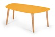 Stolik kawowy ENDOCARP 110x66x45 cm - żółty