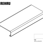 Listwa zamkowa FRAME górna (pokrywa) - biały alpejski / dł. 250 cm   Wymiary: - długość: 250 cm - szerokość: 5,2 cm - wysokość: 1,8 cm   Materiał:...