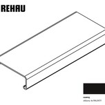 Listwa zamkowa FRAME górna (pokrywa) - czarny / dł. 250 cm   Wymiary: - długość: 250 cm - szerokość: 5,2 cm - wysokość: 1,8 cm   Materiał: tworzywo...