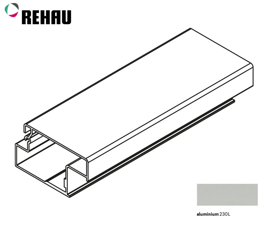 Listwa zamkowa FRAME dolna - aluminium / dł. 250 cm