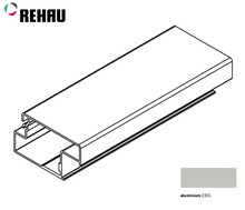 Żaluzje Listwa zamkowa FRAME dolna - aluminium / dł. 250 cm - Rehau