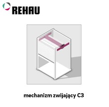 Żaluzje Mechanizm zwijający żaluzji C3 / 1000 mm - Rehau