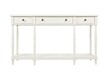 Konsola z szufladami i półką AVOLA ANTIQUE WHITE 3S - biały