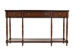 Konsola z szufladami i półką AVOLA ANTIQUE MAHOGANY 3S - mahoniowy
