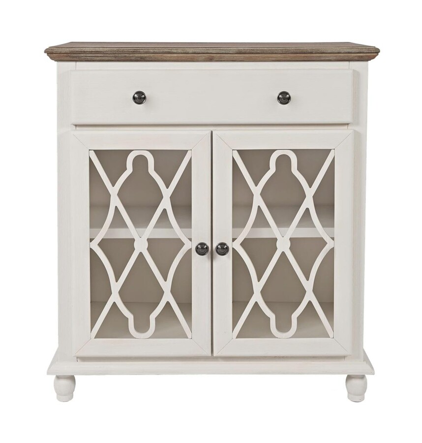 Komoda dwudrzwiowa AVOLA WHITE BISQUE 2D/1S - kremowy