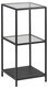 Regał wąski SEAFORD 82,5 cm - czarny