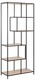 Regał SEAFORD 77 cm - dąb sonoma/czarny
