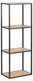 Regał ścienny SEAFORD 24x108 cm - dziki dąb/czarny