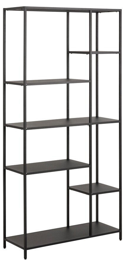 Regał metalowy NEWCASTLE 165 cm - czarny