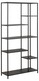 Regał metalowy NEWCASTLE 165 cm - czarny