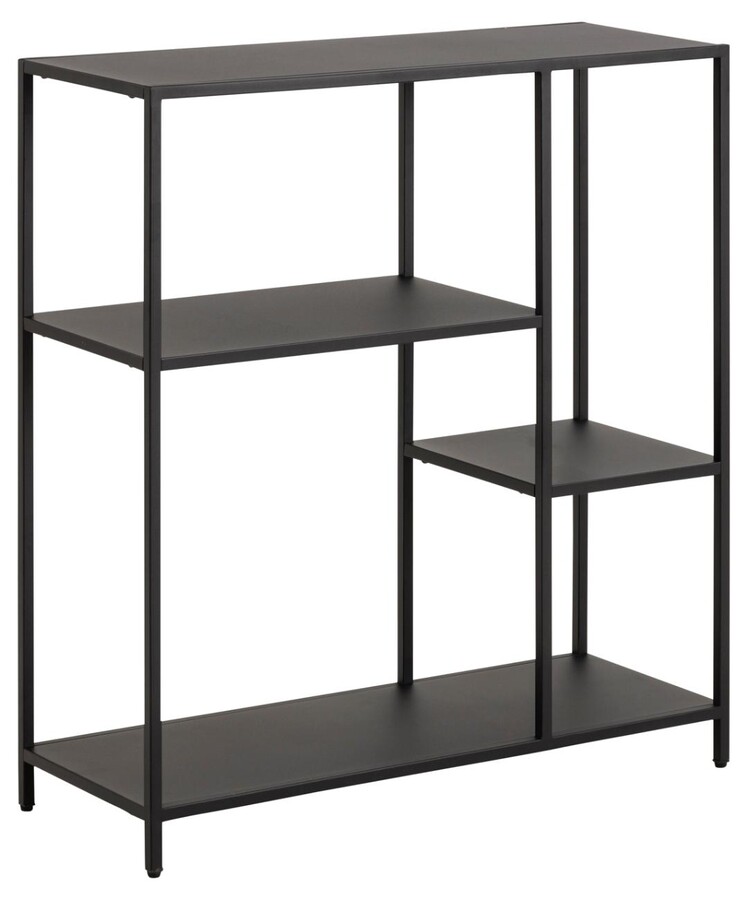 Regał metalowy NEWCASTLE 86 cm - czarny