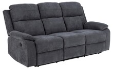 Sofa 3-osobowa z funkcją relaks MORA - ciemny szary