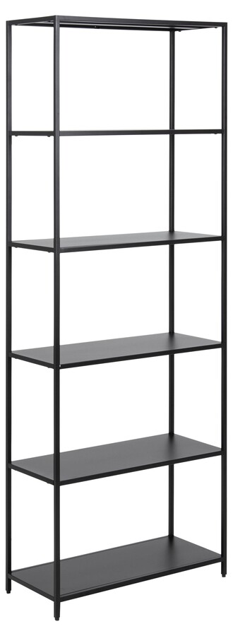 Regał metalowy NEWCASTLE 185 cm - czarny