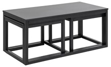 Zestaw stolików kawowych CORNUS 120x60 - czarny