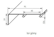 Systemy drzwi przesuwnych Zestaw ARES 3 do 3 drzwi przesuwnych - czarny półmat / dł. 270 cm / 70 kg - Valcomp