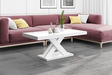 Ława XENON Lux MINI - wysoki połysk/biały