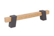 Uchwyt Z324 - drewno, grafit strukturalny / rozstaw 128 mm