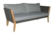 Ogrodowa sofa 3-osobowa SAN REMO - szary