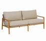 Ogrodowa sofa 2-osobowa FLORIDA z drewna tekowego [FSC]