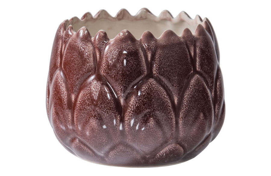 Wazon ceramiczny ARTICHOKE - bordowy