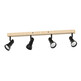 Lampa sufitowa TRIEST JP01A-SP-04AS-BWD.373 - czarny mat/drewno